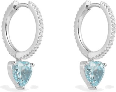 Boucles d'oreilles APM Moncaco en argent et oxyde de zirconium