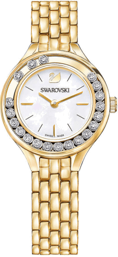 Montre Femme Swarovski Lovely Crystal 5242895 - Acier Doré Jaune & Cadran Nacre