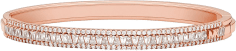 Braclet Michael Kors Brilliance en argent 925 plaqué or rose incrusté de zircon