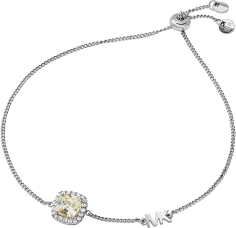 Bracelet Michael Kors Premium coulissant en argent 925 pavé de cristaux