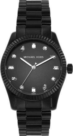Montre Femme Michael Kors MK7442 en Acier Inoxydable Noir à Cadran Pavé de Cristaux