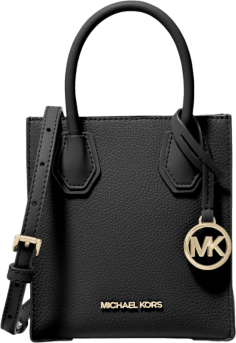 Très petit sac à main Michael Kors Mercer à bandoulière en cuir grainé Safiano