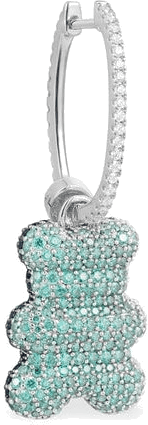 Boucle d'oreille individuelle Ours APM Monaco Yummy Bear Clip en argent 925