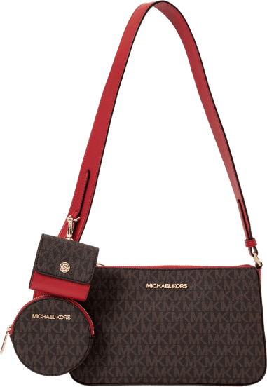 Petit sac Michael Kors à épaule Jet Set Travel à logo et à pochettes