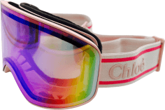 Masque de ski Chloé Cassidy CH0072S métallisé bande ajustable avec logo