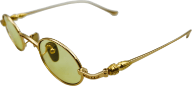 Lunettes de soleil Chrome Hearts vintage rondes en métal