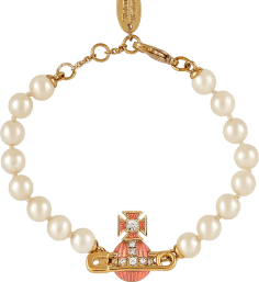 Bracelet à perles Vivienne Westwood épingle bas relief