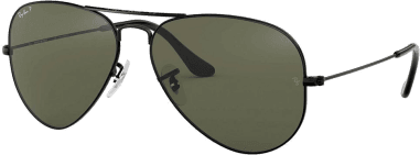 Lunettes de soleil Ray-Ban Aviator Large Metal RB3025 002/58 noires polarisés