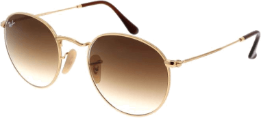 Lunettes de soleil Ray-Ban Round Metal RB3447 001/51 rondes marron