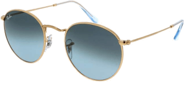 Lunettes de soleil Ray-Ban Round Metal RB3447 001/3M Rondes dorés or