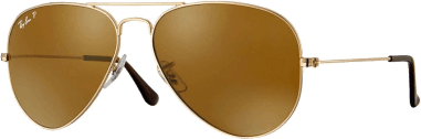 Lunettes de soleil Ray-Ban Aviator RB3025 001/57 métal gold polarisés