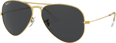 Lunettes de soleil Ray-Ban Aviator RB3025 9196/48 métal gold polarisés