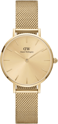 Montre Daniel Wellington DW00100475 Petite Unitone 36mm - Cadran et Maille Milanaise Or Jaune pour Femme