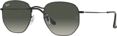 Lunettes de soleil Ray-Ban Hexagonal Flat Lenses RB3548 002/71 noir dégradés