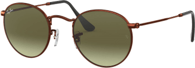 Lunettes de soleil Ray-Ban Round Metal RB3447 9002/A6 Rondes bronze cuivre