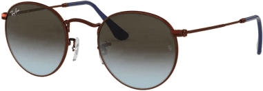 Lunettes de soleil Ray-Ban Round Metal RB3447 9003/96 marron cuivre