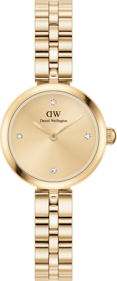 Montre Daniel Wellington DW00100718 Elan Lumine Gold - Cadran doré 22mm pour femme, bracelet acier or
