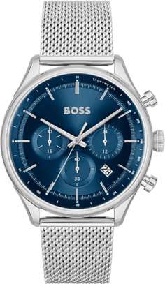 Montre Hugo Boss Gregor 1514052 cadran bleu bracelet acier