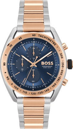 Montre Homme Hugo Boss 1514026 Center Court Acier Bicolore Argent et Or Rose