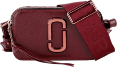 Sac à main bandoulière Marc Jacobs The Snapshot Wine bordeau