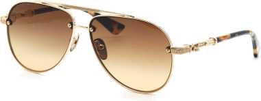 Lunettes de soleil Chrome Hearts Billie II forme aviator en métal
