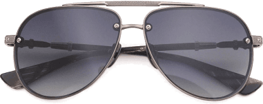 Lunettes de soleil Chrome Hearts Billie II forme aviator en métal