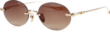 Lunettes de soleil Chrome Hearts Sinnergasm B monture ovale en métal