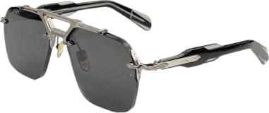 Lunettes de Soleil Jacques Marie Mage Silvertone aviator silver en aluminum magnesium