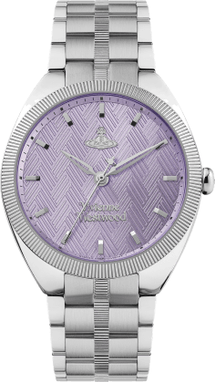 Montre Femme Vivienne Westwood The Mews VV281PPSL - Cadran violet et bracelet acier argenté