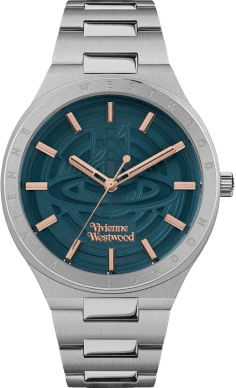 Montre Femme Vivienne Westwood Eltham VV257TLSL - Cadran Bleu & Bracelet Acier Argent