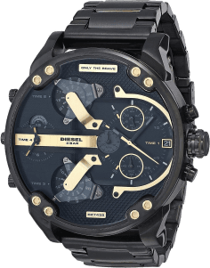 Montre Diesel Mr Daddy 2.0 DZ7435 acier cadran noir taille XXL