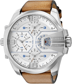 Montre Homme Diesel Uber Chief DZ7374 bracelet cuir marron