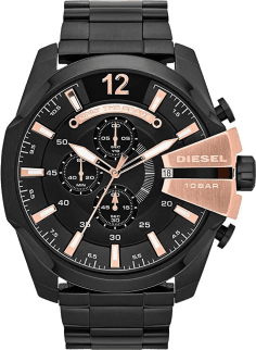 Montre Homme Diesel DZ4309 Noire et Plaques Or Rose