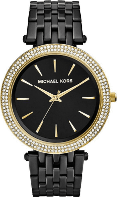Montre Femme Michael Kors Darci MK3322 en Acier Noir et Doré