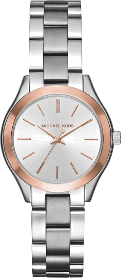 Montre Femme Michael Kors MK3514 Bracelet Acier Bi-ton et Cadran Doré