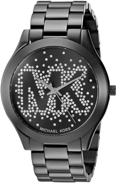 Montre Michael Kors MK3589 en acier inoxydable noir