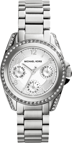 Montre Femme Michael Kors MK5612 Blair Chronographe Acier Argent et Cristaux