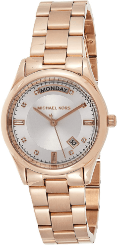 Montre Femme Michael Kors MK6052 - Boîtier Or Rose, Cadran Bleu
