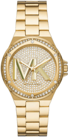 Montre Michael Kors Lennox MK7229 Femme en Or - Cadran Doré Pavé & Bracelet Acier