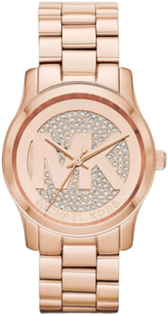 Montre Femme Michael Kors MK5853 Runway - Cadran Or Rose à Logo MK