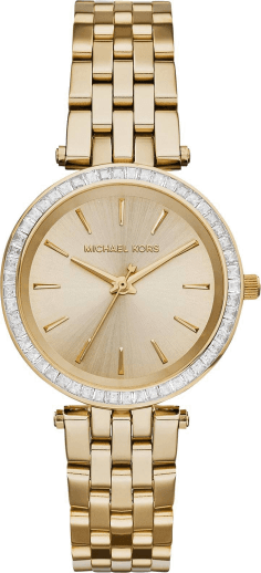 Montre Michael Kors Darci MK3365 pour Femme, Cadran Doré 33mm en Acier Doré