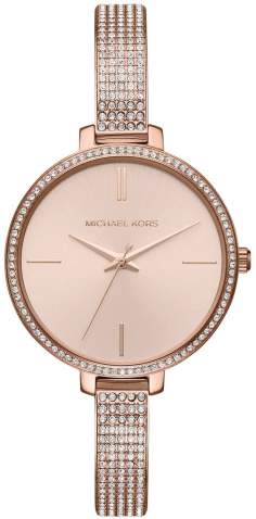 Montre Femme Michael Kors MK3785 en Acier Or Rose Sertie de Diamants