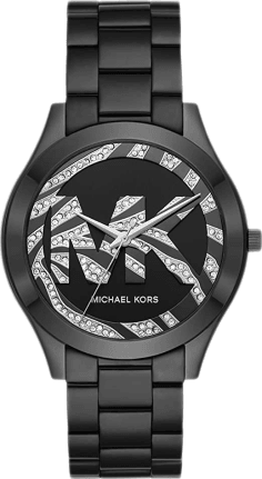 Montre Michael Kors Runway MK4562 pour Femme, Cadran et Bracelet Acier Noir
