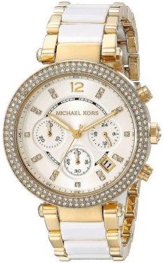 Montre Michael Kors MK6119 Bicolore Or et Acier avec Cristaux