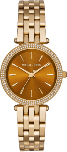 Montre Femme Michael Kors Darci MK3408 - Boîtier Acier Doré, Cadran Bronze, Bracelet Acier