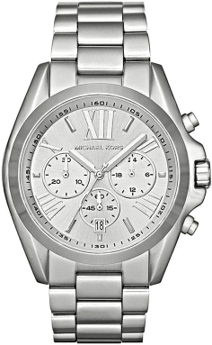 Montre Michael Kors Bradshaw MK5535 - Chronographe en acier argenté pour femme