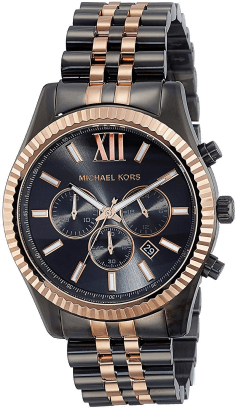 Montre Homme Michael Kors MK8561 Lexington Bicolore Noir et Bronze