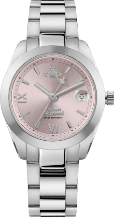 Montre Femme Vivienne Westwood VV292PKSL - Cadran Rose Poudré & Bracelet Acier Argenté