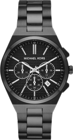 Montre Homme Michael Kors Lennox MK9146 - Chronographe Quartz - Cadran et Bracelet Acier Noir