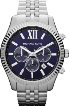Montre Homme Michael Kors MK8280 Chronographe Cadran Bleu Acier Inoxydable